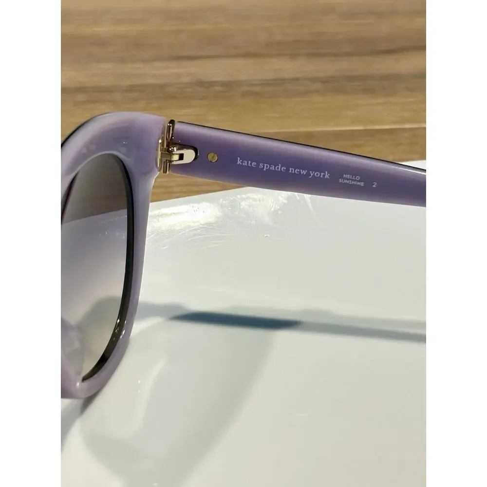 Kate Spade New York Hello Sunshine Women’s Sunglasses Purple/ Brown Gradient New